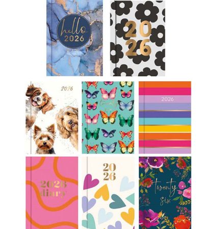 Display Of 2026 Pocket Diaries | Wholesale Prices