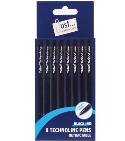 Just Stationery 8pk Technoline Pens