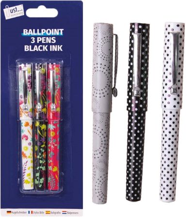 Wholesale Stationery Supplies | 3 Designer Barrel Pens