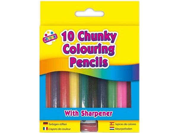 Wholesale Colouring Pencil | 10 pack Chunky Design