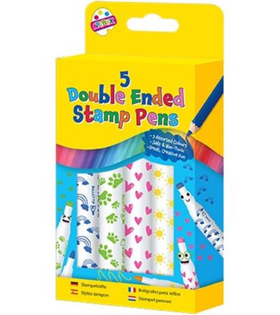 Art Box 5pk Double Ended Stamper Pens