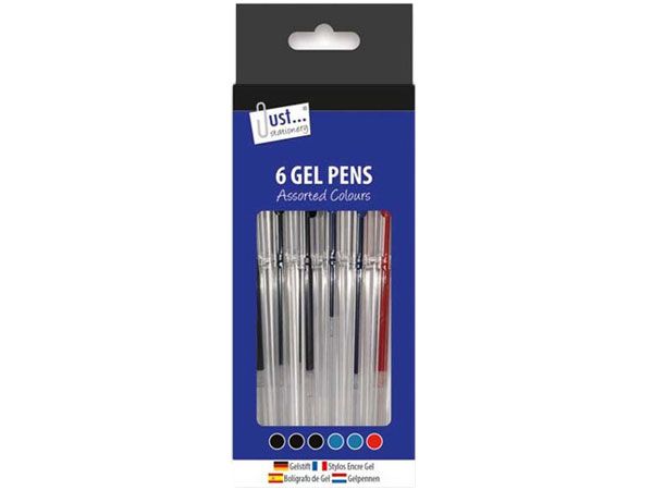 Just Stationery 6pk Gel Pens