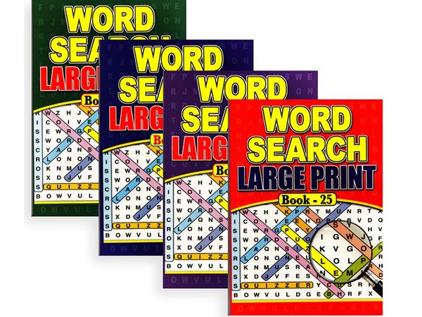 Wholesale A4 Large Print Word Search Puzzle Book