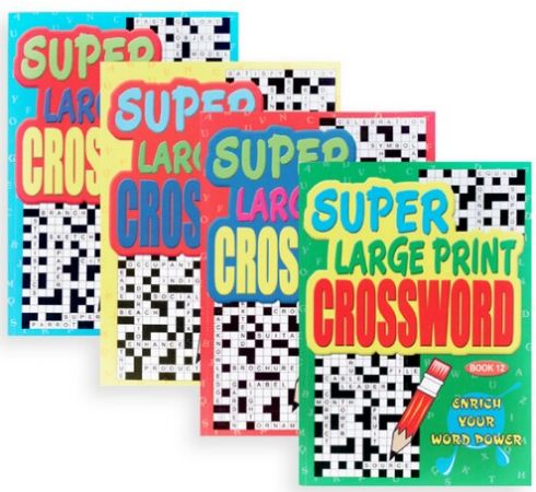 Wholesale Super large Print Crossword Puzzle Book