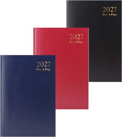 A5 Day A Page Casebound 2027 Diary, Assorted Picked At Random