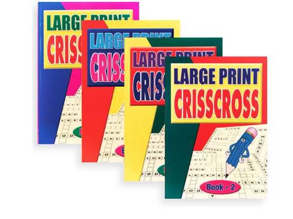 Wholesale A4 Large Print Criss Cross Puzzle Book