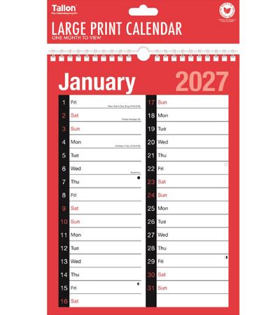 12x 2027  2 Column Month To View Planner