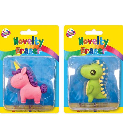 Artbox Novelty Eraser...Assorted Dinosaur/Unicorn Designs