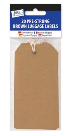 Wholesale Brown Luggage Labels | Bulk Buy