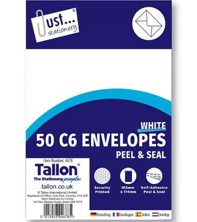 Wholesale 50pk C6 White Envelopes | Bulk Buy Discount