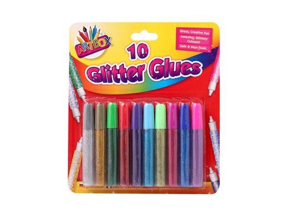 Art Box 10pk Glitter Glue Pens