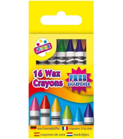 Wholesale Wax Crayons | 16 Pack | Bulk Buy Wax Crayons