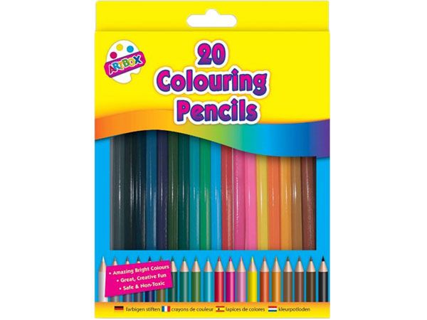 Wholesale 20 Pack Colouring Pencil Crayons | Bulk Buy