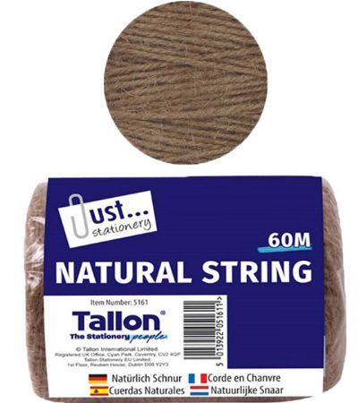Just Stationery 60m Natural String