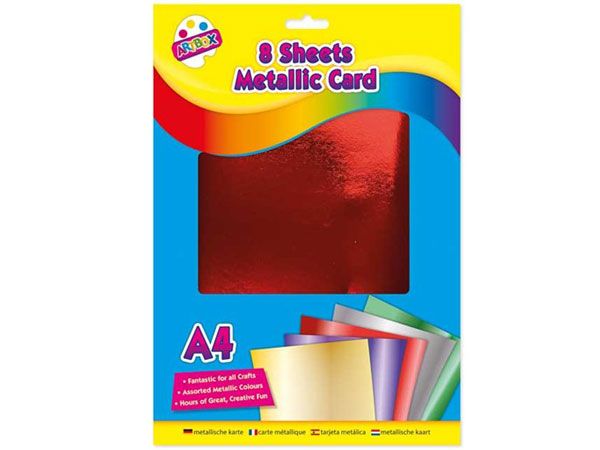 Art Box 8 Sheet A4 Metalic Card | 5290/48