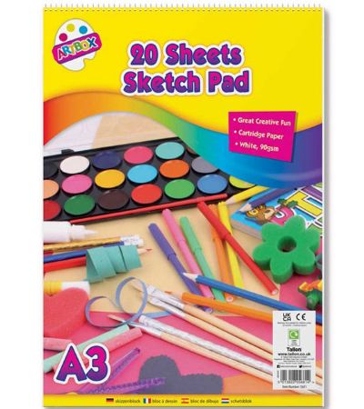 Wholesale A3 20 Sheet Shetch Pad | Cheap Art & Craft