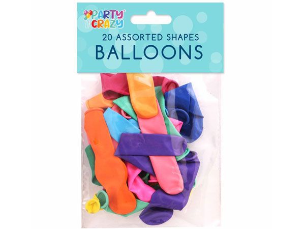 12x Party Crazy 20pk Assorted Balloons | 5701