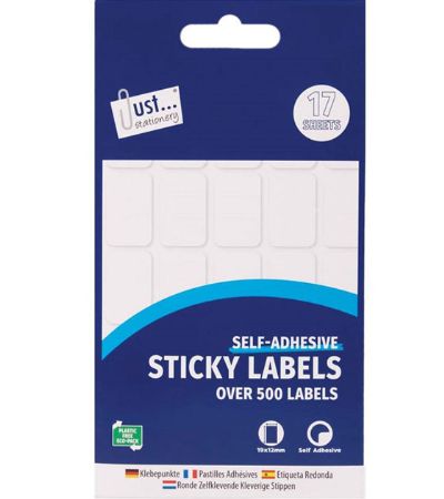 Wholesale 19 x 12mm Sticky Labels