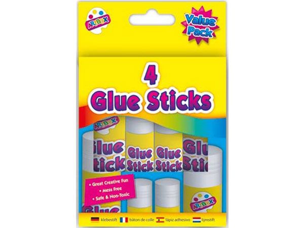 Art Box 4pk Twist Action Glue Sticks