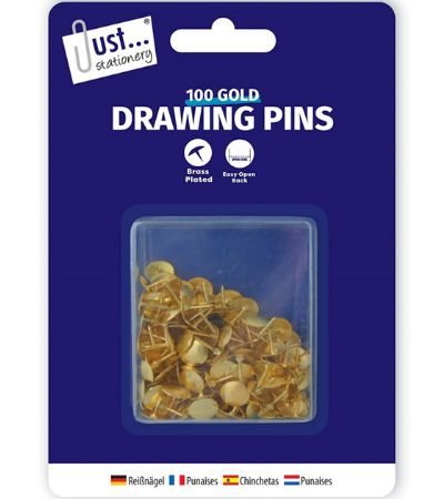 Just Stationery 100pk Drawing Pins