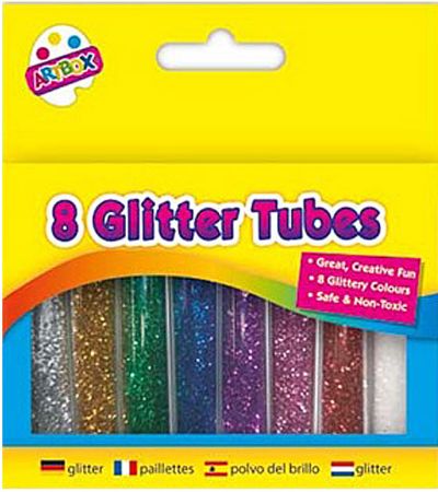 Art Box 8pk Glitter Tubes