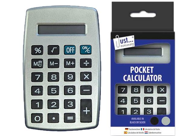Just Stationery Pocket Calculator (ASSTD)