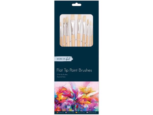 Wholesale 12 Pack Artist Paint Brushes | Trade Prices