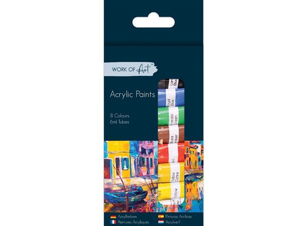 Wholesale Tubes Of Artist Acrylic Paint | 8 Pack