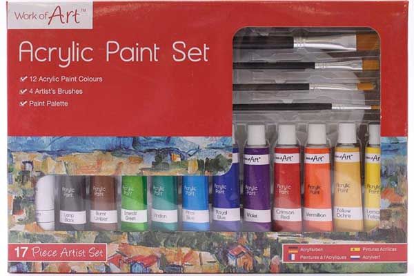 Wholesale Artist Acrylic Paint Set | 17 piece set