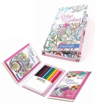 Colour Therapy Travel Colouring Set