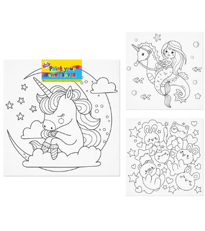 Artbox Paint Your Own Canvas - Assorted Girls Designs
