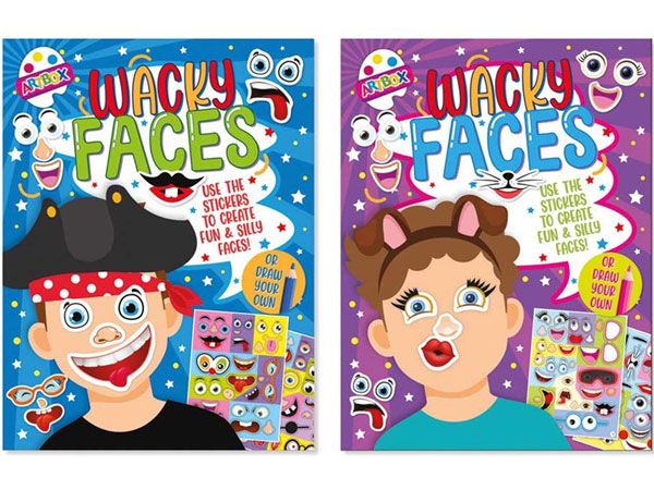 Kids Funny Face Sticker Books | Wholesale Activity Books