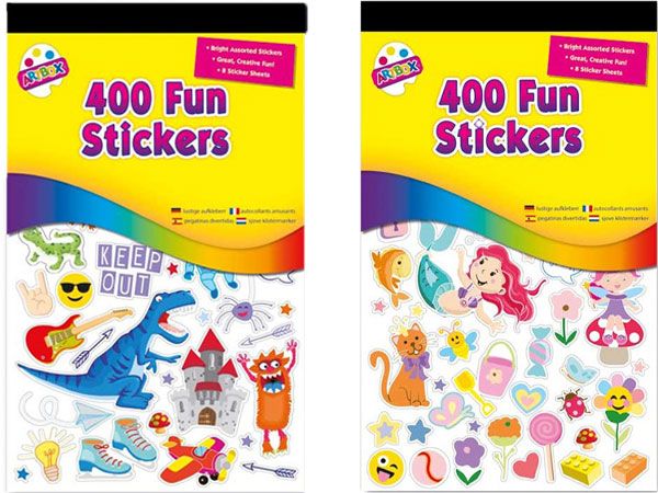 Art Box 400 Fun Kids Stickers