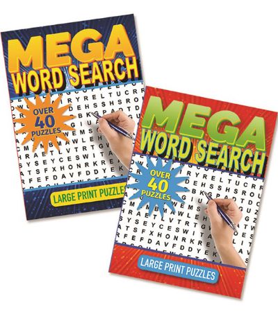 12x A4 Mega Large Print Word Search Puzzle Books