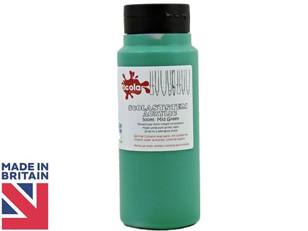 Wholesale art acrylic paint | 500ml Mid Green