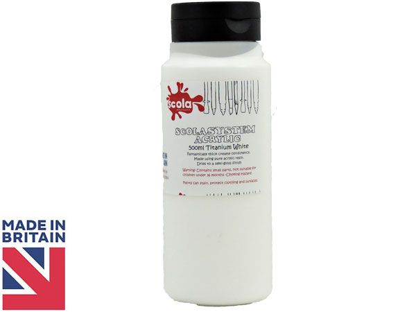 Wholesale art acrylic paint | 500ml Titanium White