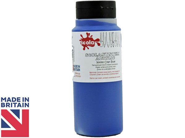 Wholesale art acrylic paint | 500ml Cyan Blue