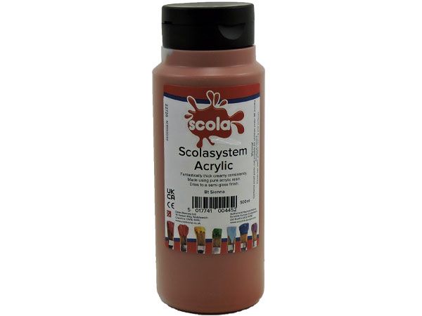 Wholesale art acrylic paint | 500ml Burnt Sienna