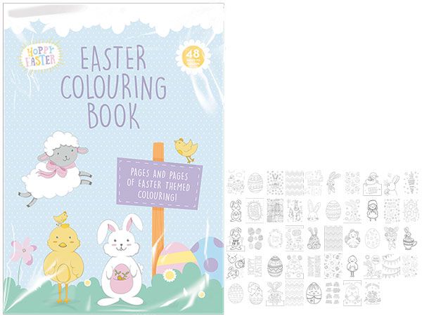 Happy Easter 48 Page A4 Colouring Book | EAS4775