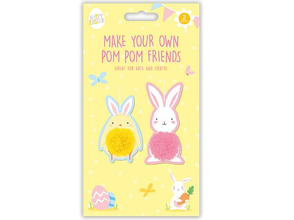 Happy Easter Make Your Own Pom Pom Friends | EAS4786