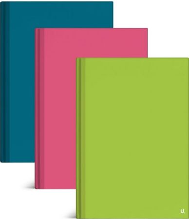 12x A5 Hardback Notebooks In Assorted Colours, by U. Stationery