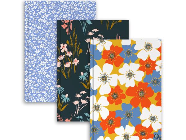 A4 Hardback Floral Hardback Notebooks | Bulk Buy