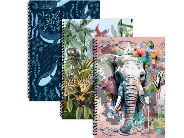 Animal Design Spiral Bound Notebook | Wholesale