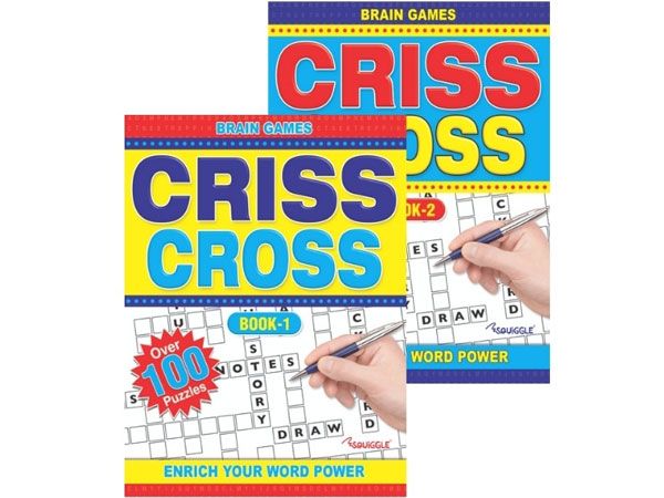 A4 Criss Cross Puzzle Book, Assorted Picked At Random