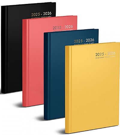 A5 Week To View Academic Diary 2025-26, Assorted Colours