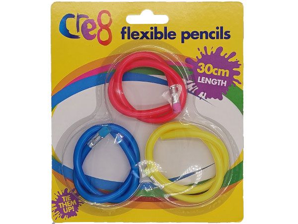 Cre8 3 Pack Flexible 30cm HB Pencils