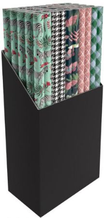 60 Rolls Of 2.5m x 70cm Assorted Traditional Giftwrap