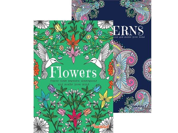 A4 Advanced Colouring Book | Flowers & Patterns