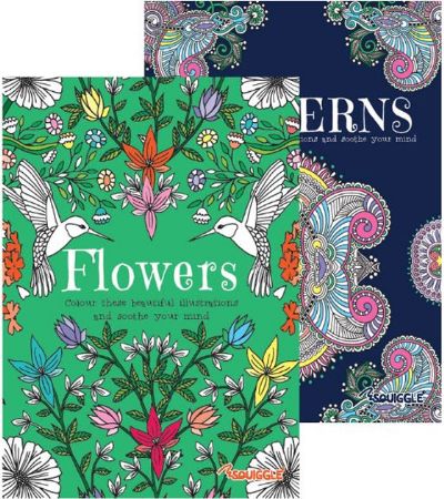 A4 Advanced Colouring Book | Flowers & Patterns