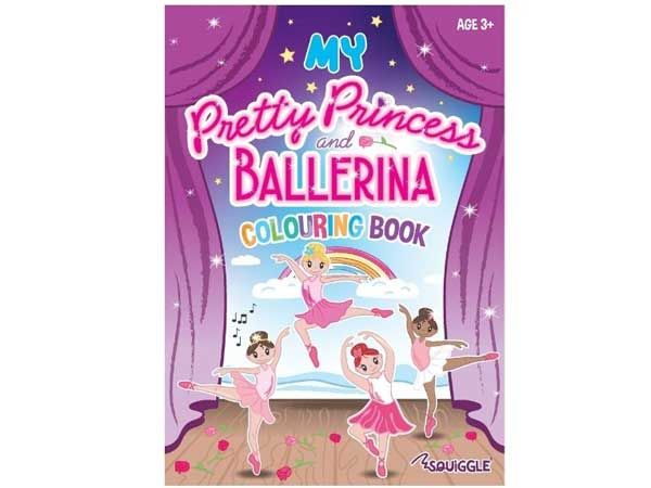 Squiggle My Pretty Princess And Ballerina Colouring Book | P2969